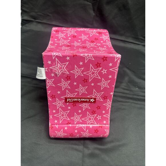 American Girl Doll Bistro Star Chair Pink & White Sweets 18" Booster Seat - Picture 7 of 9